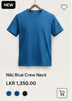 Niki Blue Crew Neck