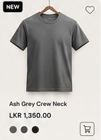 Ash Grey Crew Neck