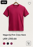 Magenta Pink Crew Neck