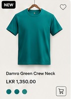 Damro Green Crew Neck